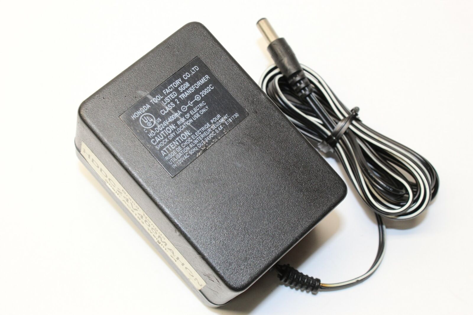 New 24V 400mA Hongda HD-DC24V-400MA Class 2 Transformer Power Supply Ac Adapter